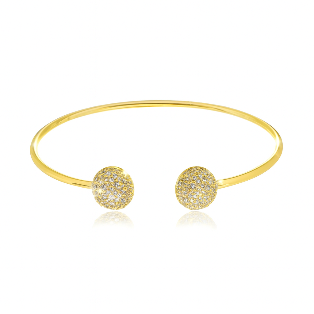 Bracelete Dourado Cravejado