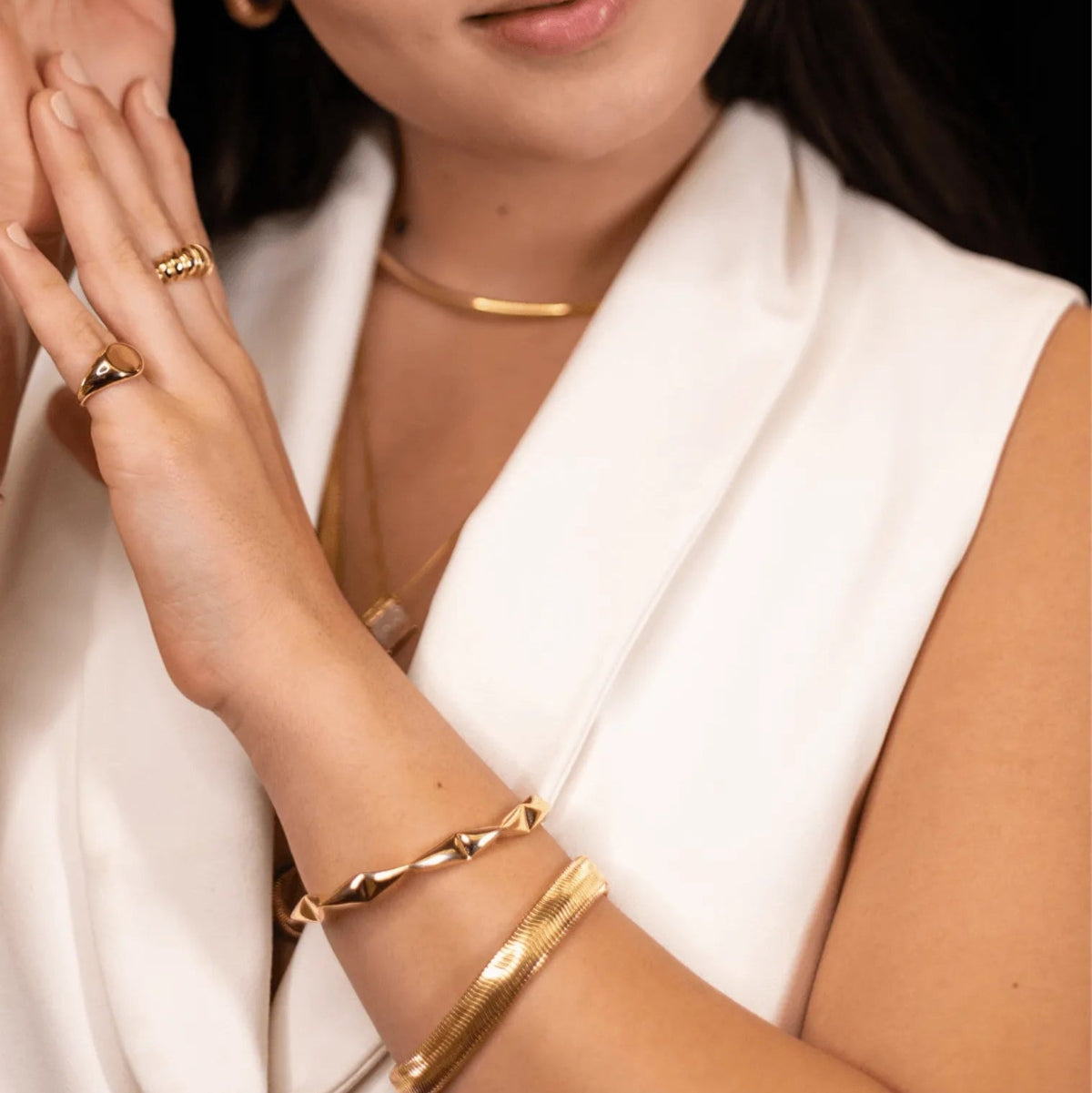 Bracelete Dourado Feminino