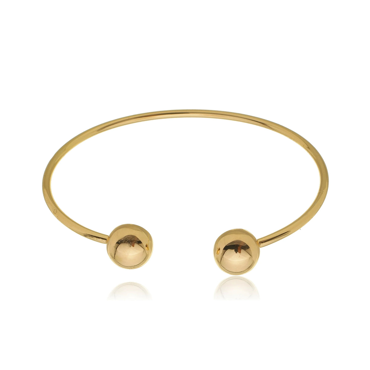 Bracelete Dourado Feminino Liso