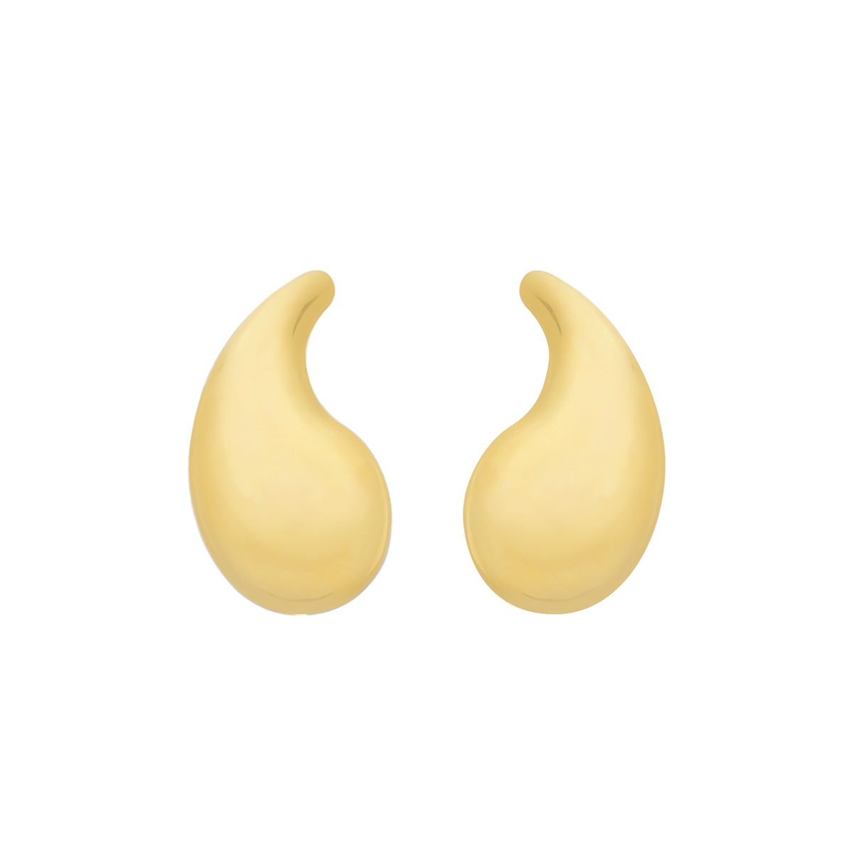 Brinco Gota Curvada Média