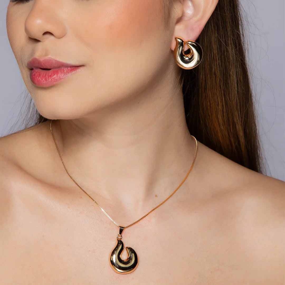 Conjunto de Colar e Brinco