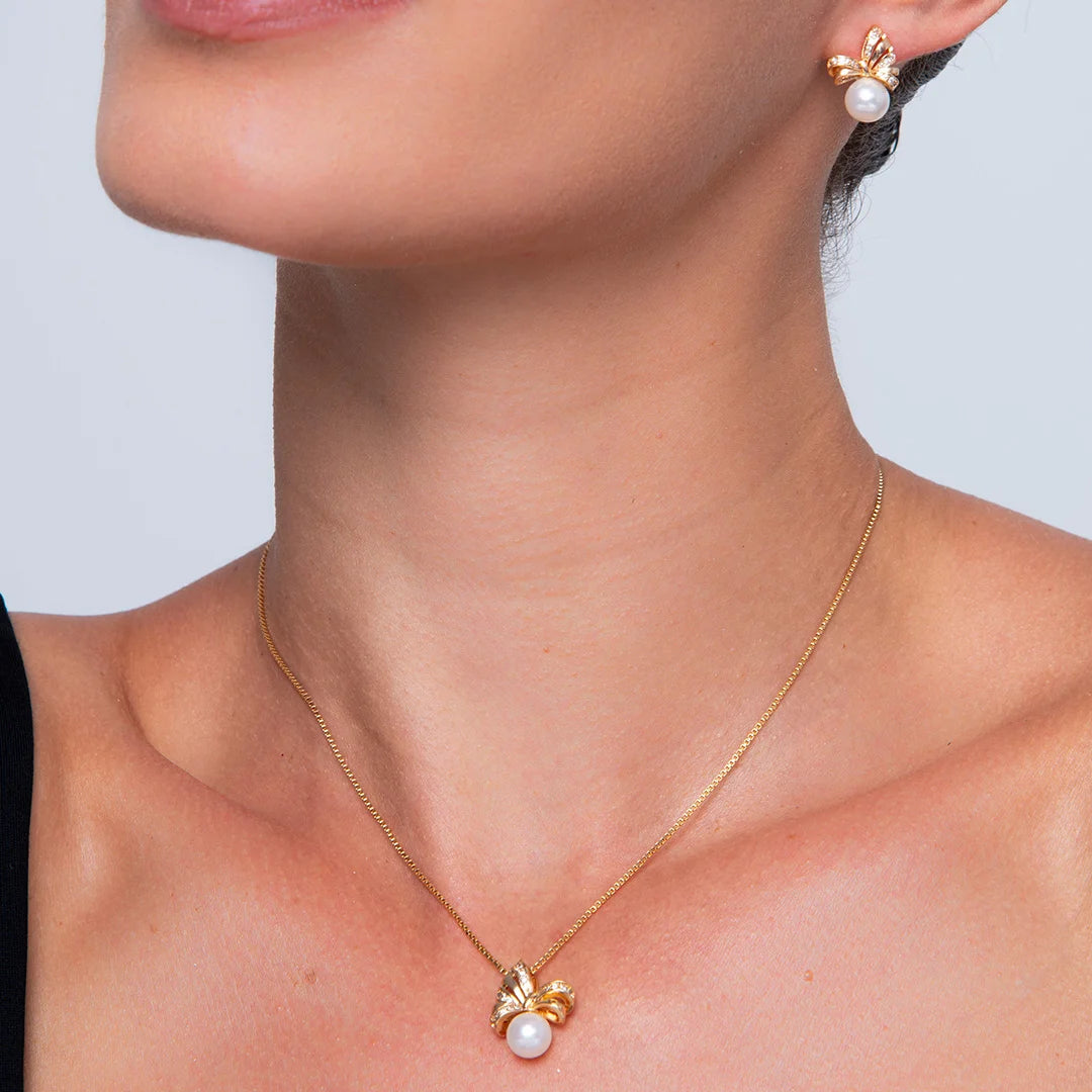 Conjunto de Colar e Brinco Aurora