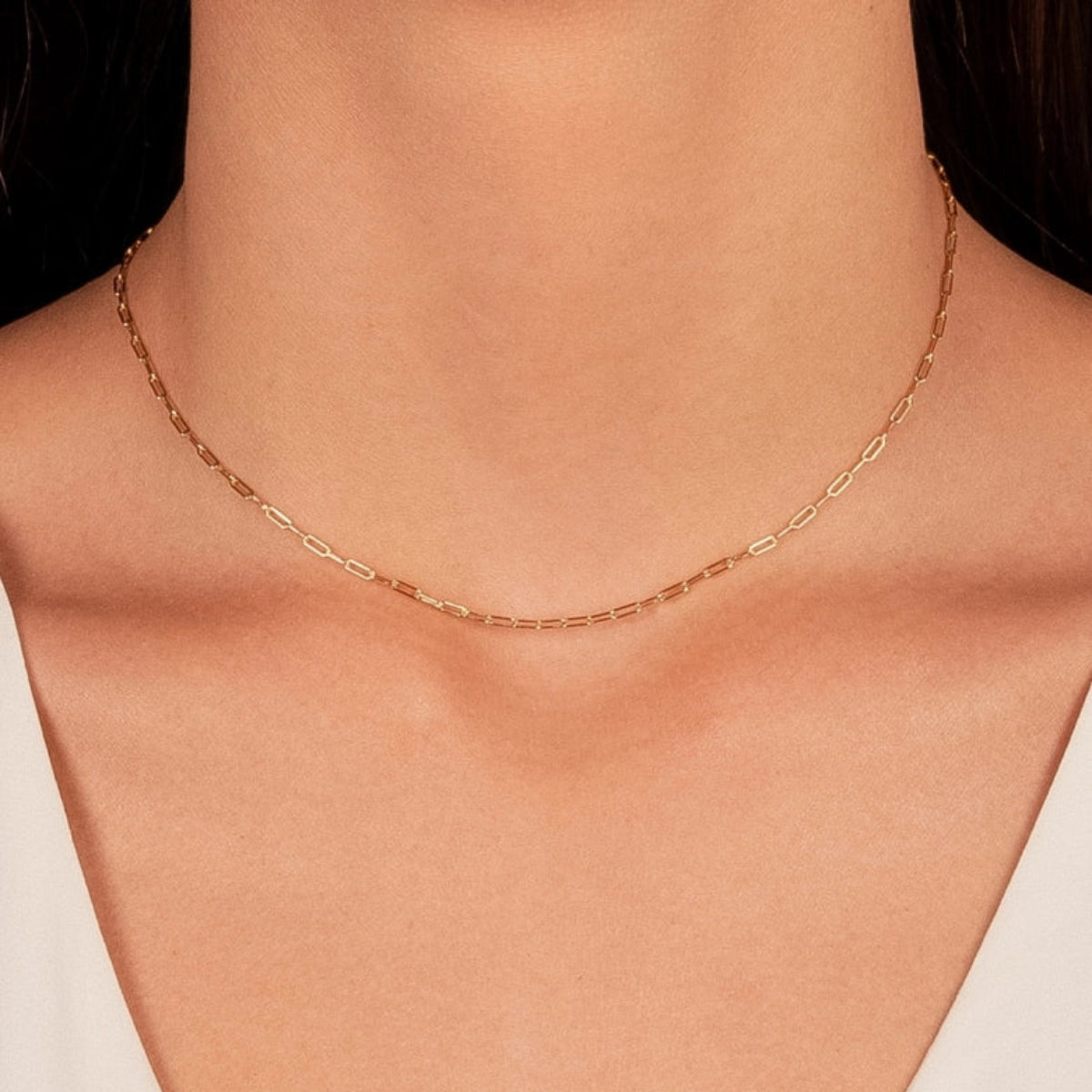 Gargantilha Choker Dourada