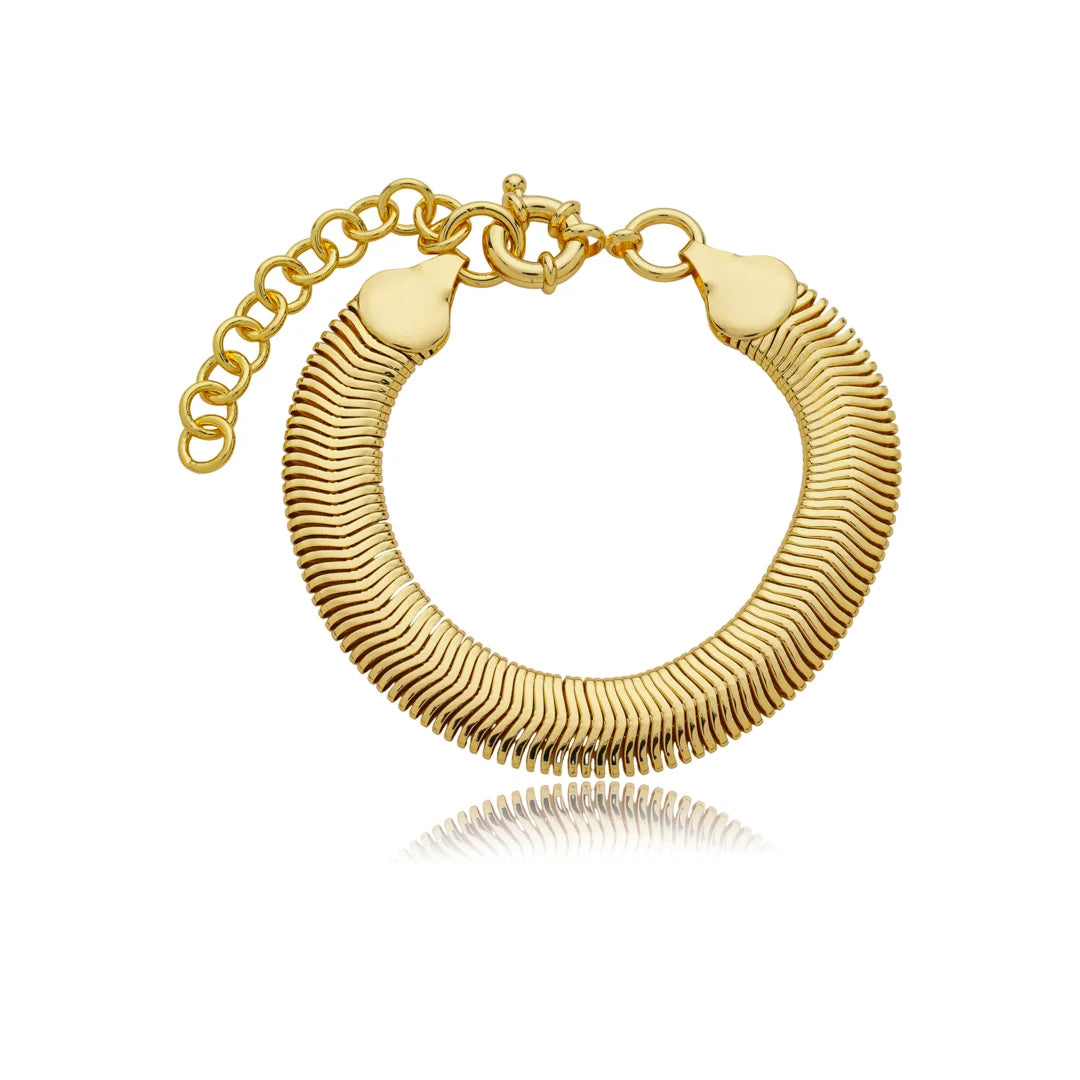 Pulseira Dourada Malha