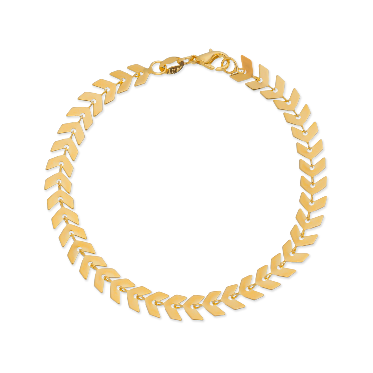 Pulseira Dourada Setas Banhada a Ouro