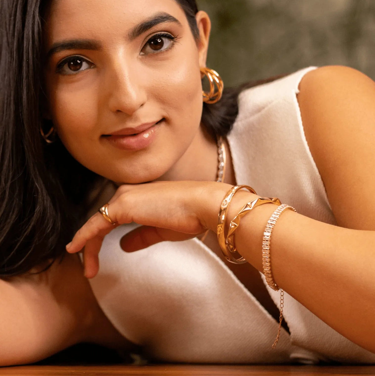 Bracelete Dourado Feminino