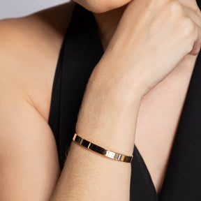 Bracelete Dourado Liso