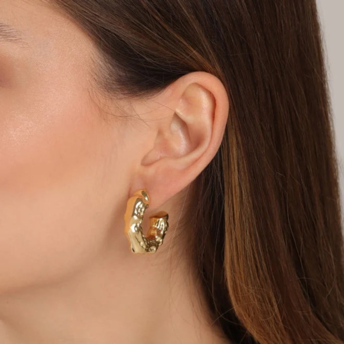 Brinco Argola Texturizada