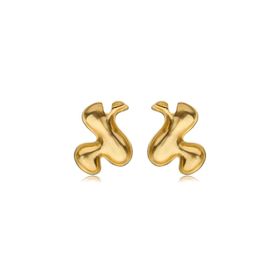 Brinco Dourado Acetinado