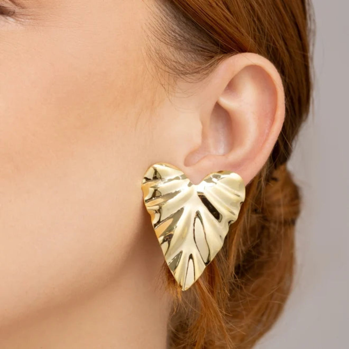 Brinco Dourado Coração