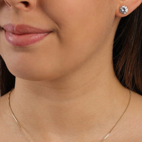 Brinco Ponto de Luz Banhado a Ouro