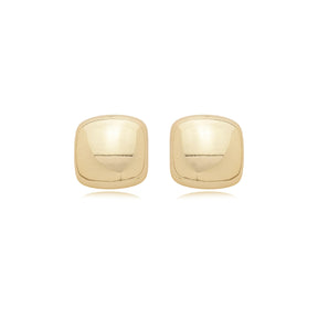 Brinco Quadrado Banhado a Ouro