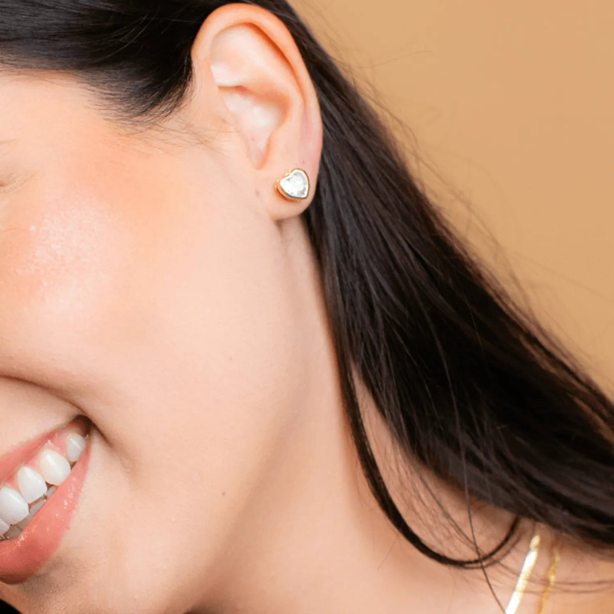 Brinco de Coracao Banhado