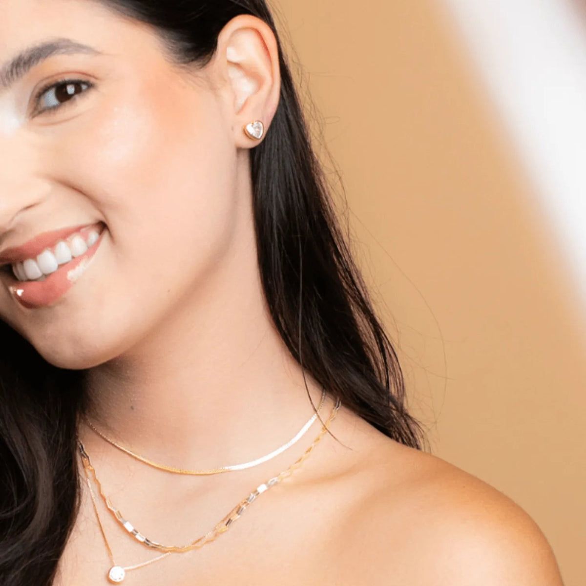 Brinco de Coracao Banhado