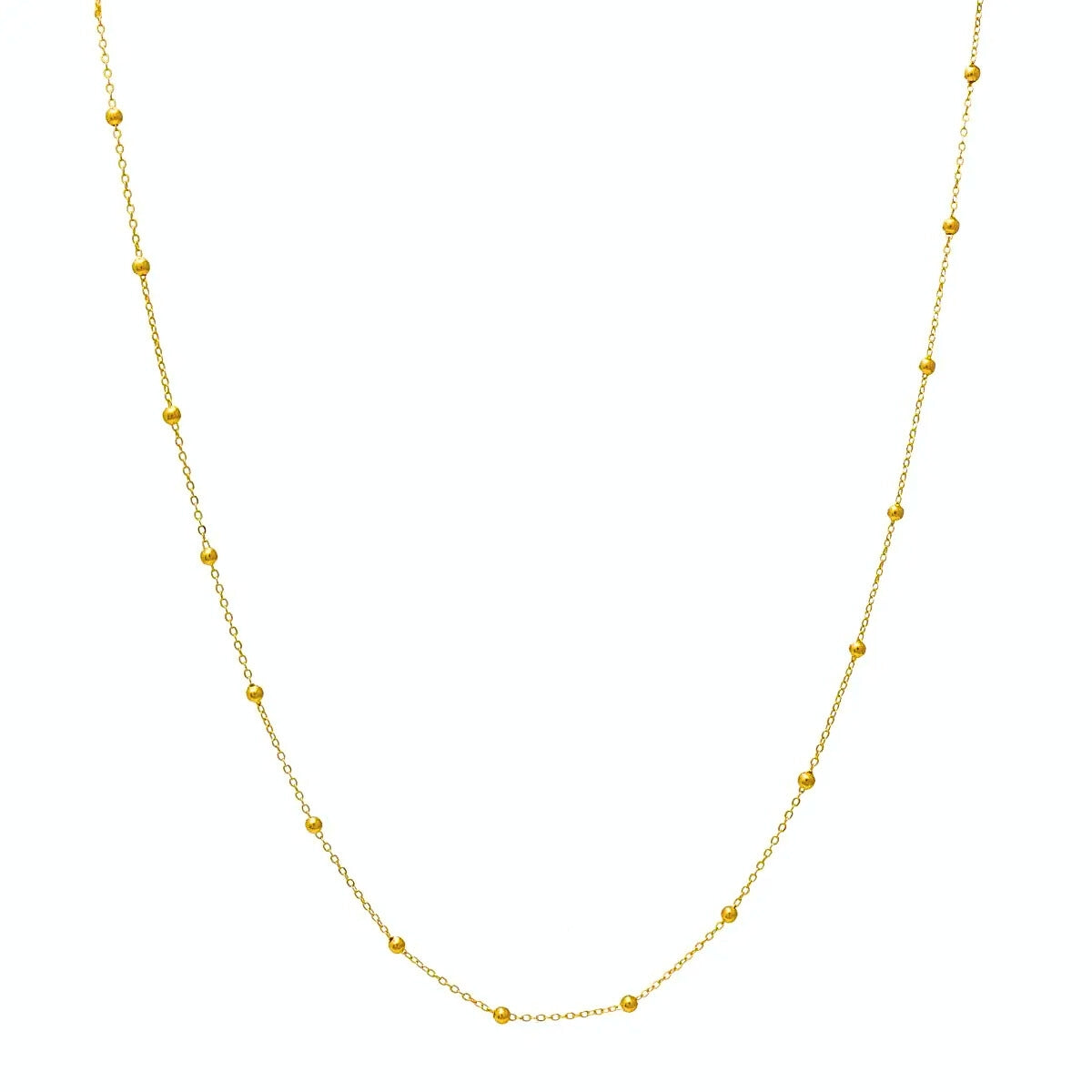 Choker Dourada Bolinha