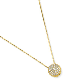 Colar Dourado Cravejado