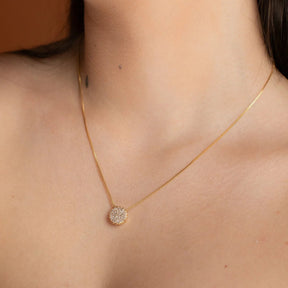 Colar Dourado Cravejado