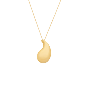 Colar Dourado Gota Curvada