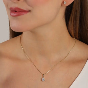 Conjunto Colar e Brinco Banhado