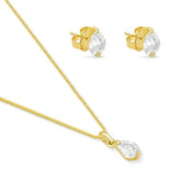 Conjunto Colar e Brinco Banhado