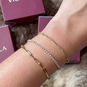 Mix de Pulseiras Douradas