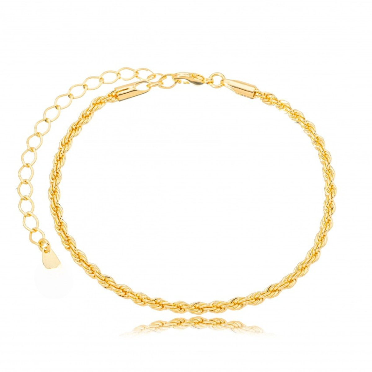 Pulseira Cordão Baiano Dourada 