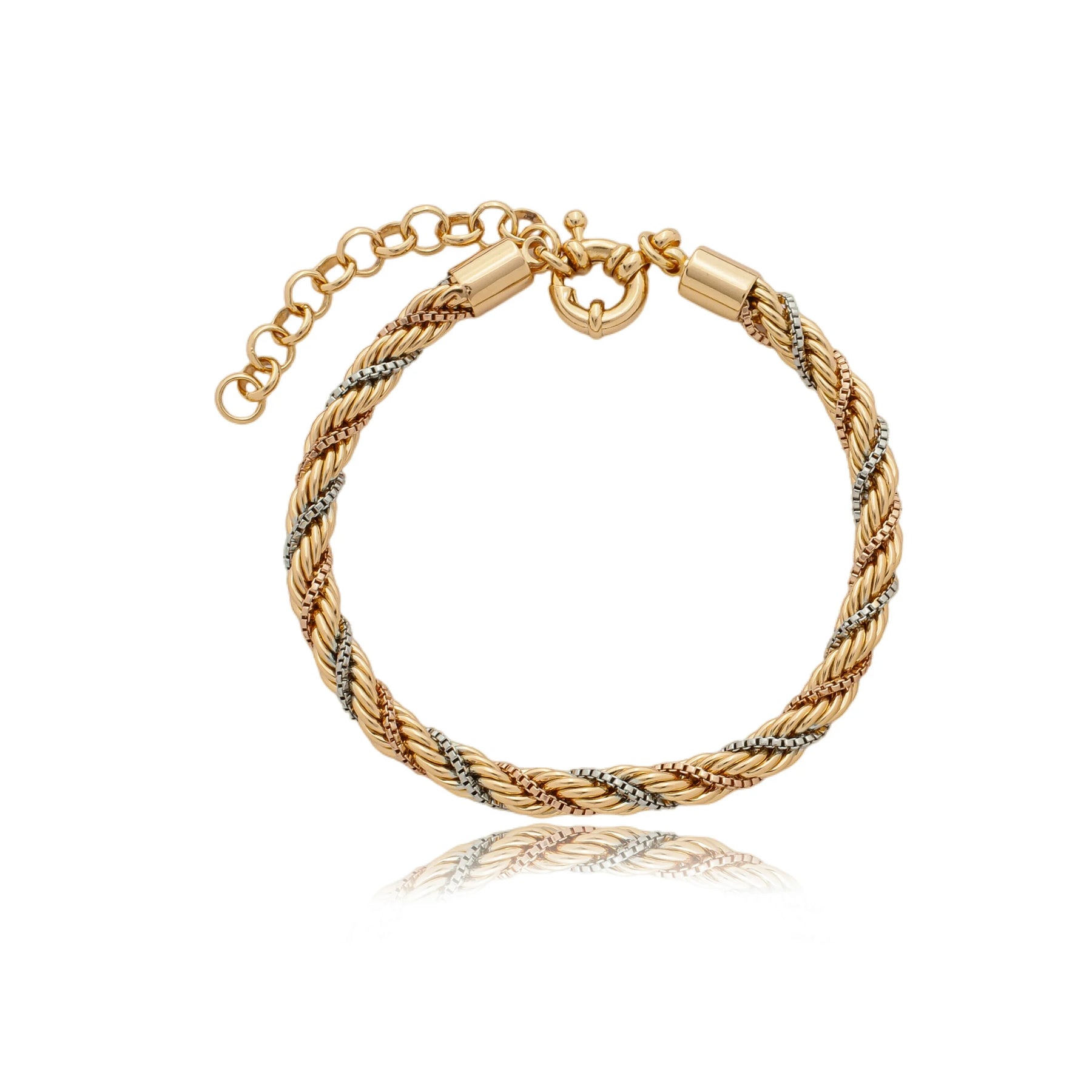 Pulseira Dourada Cordão Baiano