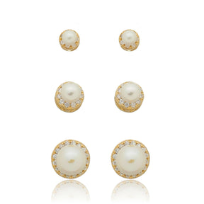 Trio de Brincos Celine